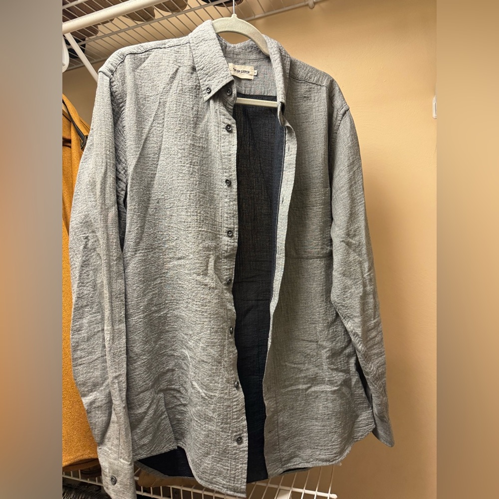 Taylor Stitch Jack Button Down - Ash Double Cloth